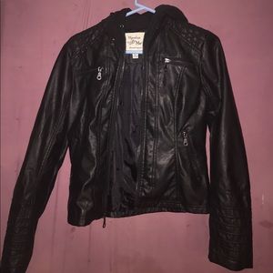 Faux leather jacket