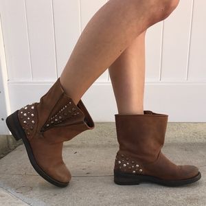 Brown Authentic Leather Italian Boots