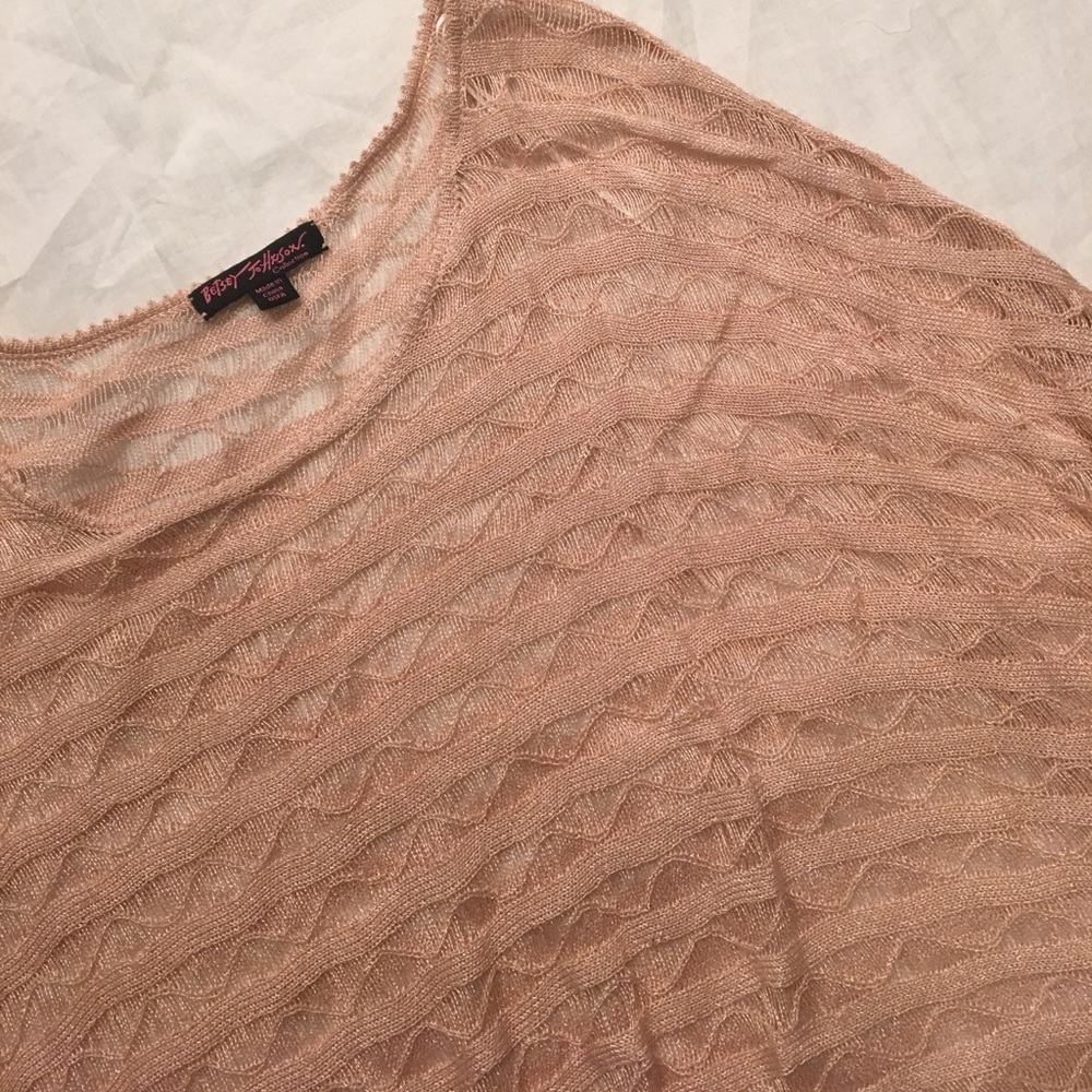 Betsey Johnson Knit Throw Over
