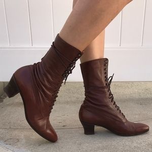 Ralph Lauren Vintage Toe Cap Riding Booties