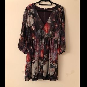 Alice + Olivia Purple Floral Dress