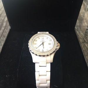 White Rhinestone Watch