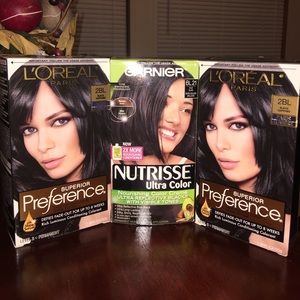 Black hair dye bundle