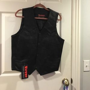 Leather Biker Vest