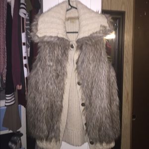 Faux fur vest