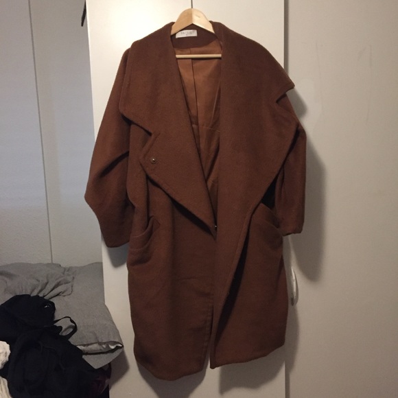 Paisie Teddy Bear Oversized Wool Coat Sz UK 12 - Picture 3 of 3