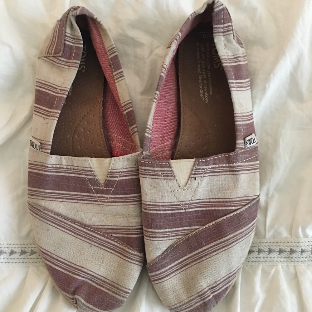 Maroon Striped Toms