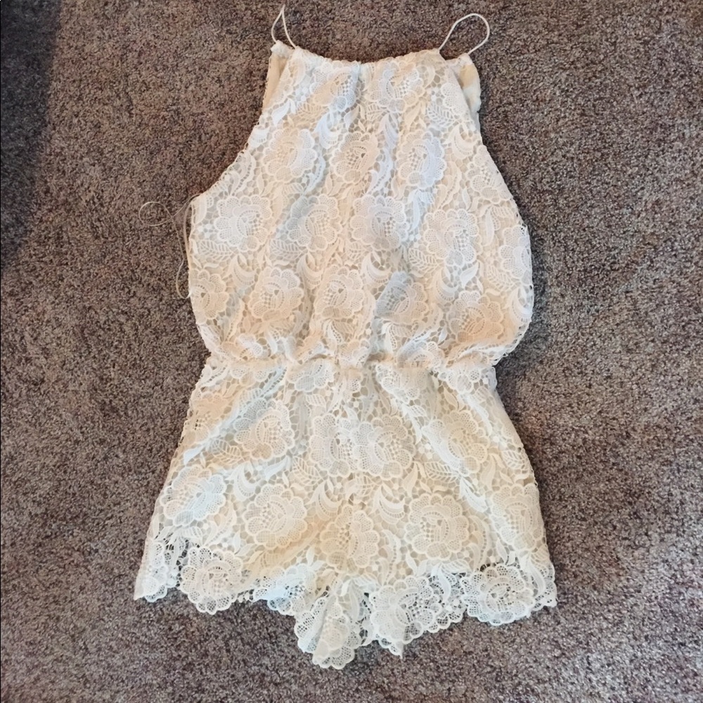 White Lace romper