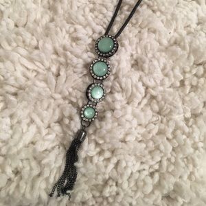 Mint statement necklace