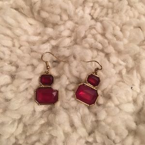 maroon earrings