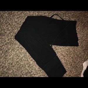 Ann Taylor LOFT black joggers, size M