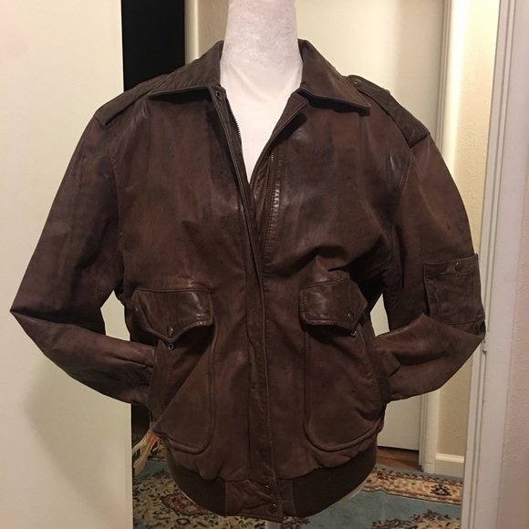 airborne leather jacket