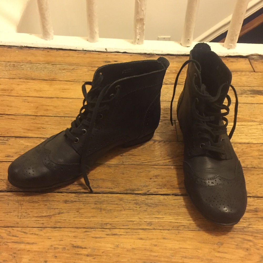 DUNE London - classic black leather booties