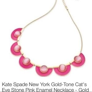 Kate Spade Pink Cat Eye Necklace