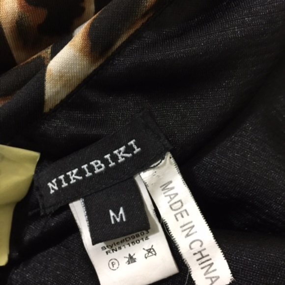 NIKIBIKI ANIMAL PRINT AND ASYMMETRIC DRESS - Picture 4 of 4