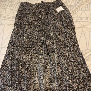 High low floral skirt