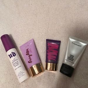 Trial size primer/highlight and setting spray set