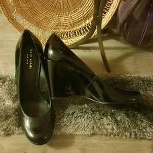 Kate Spade Patent Wedges