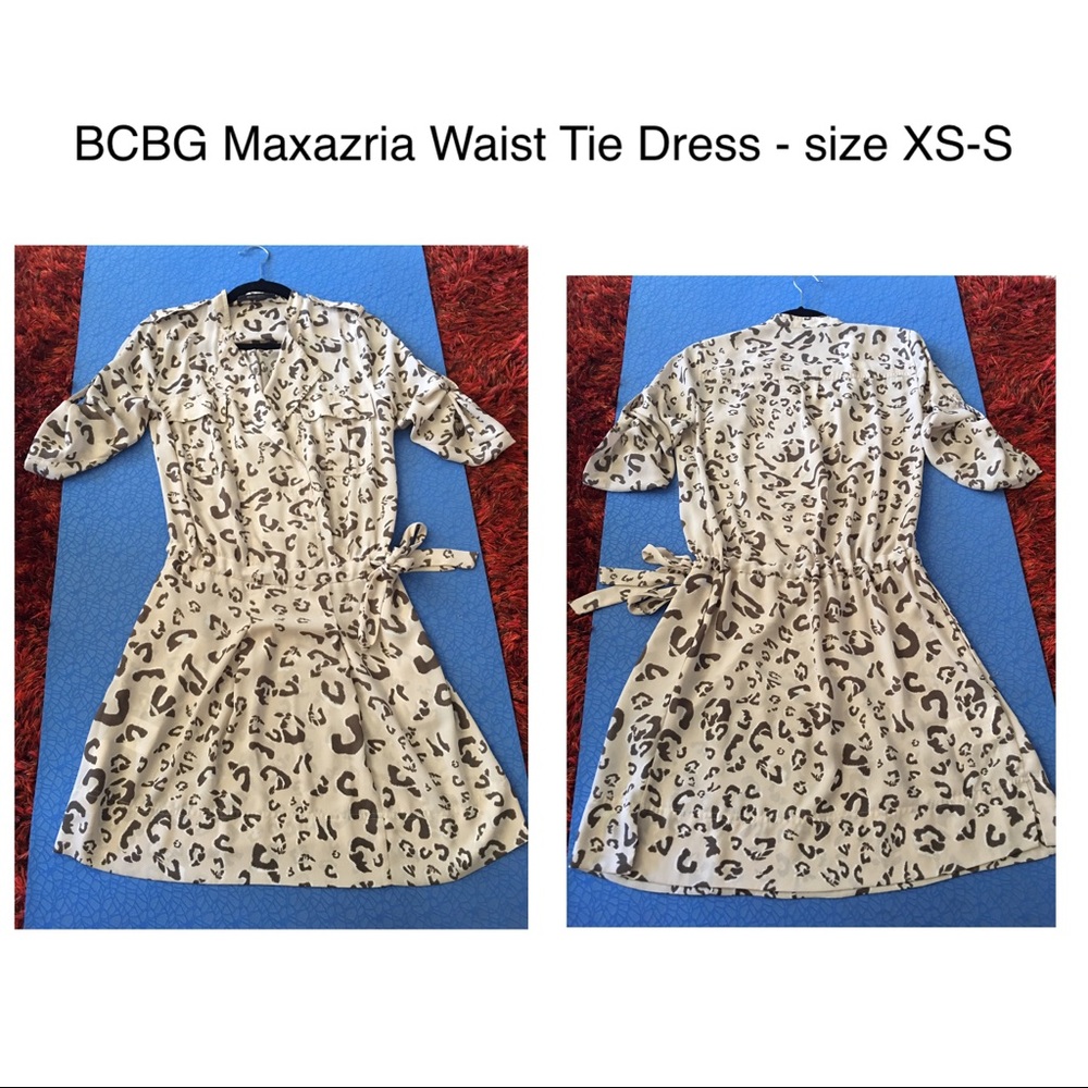 BCBG Maxazria Waist Tie Dress- size XS-S