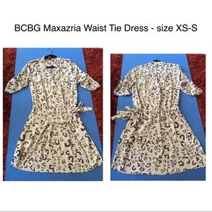 BCBG Maxazria Waist Tie Dress- size XS-S