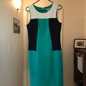 Tri-color Calvin Klein dress in size 4