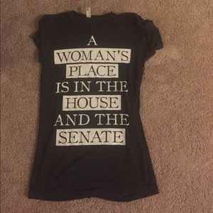 Feminism T-shirt: "A woman's place is..."