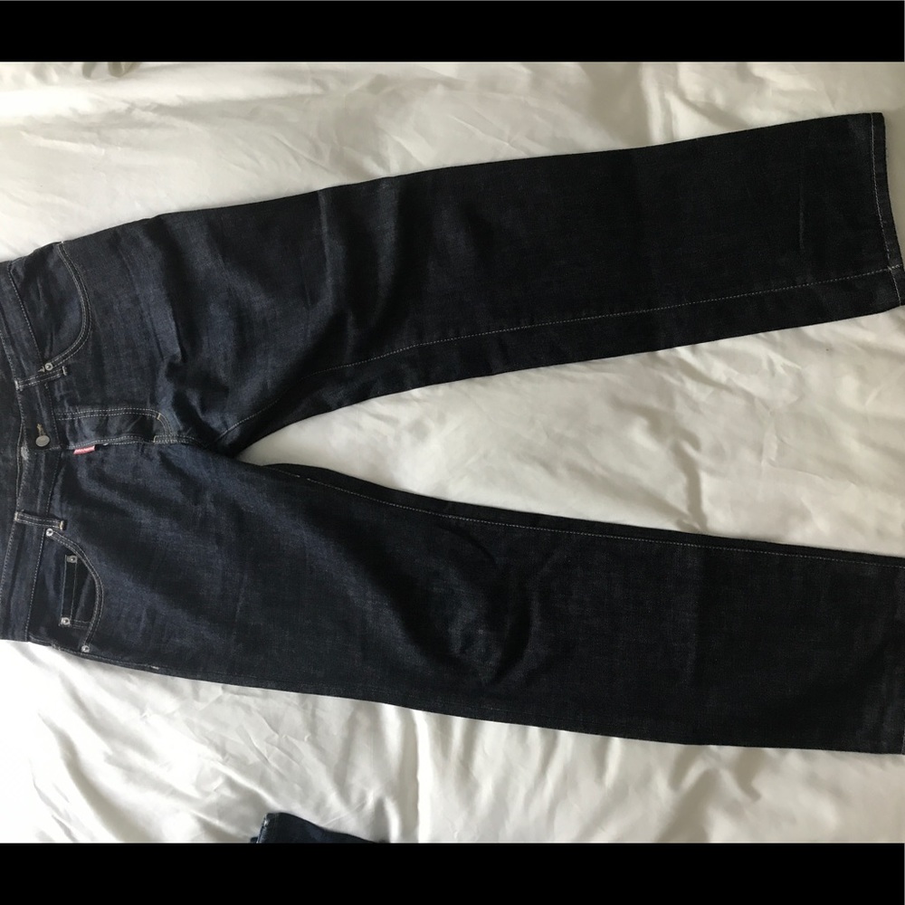 DSQUARED men's dark denim jeans, size 36