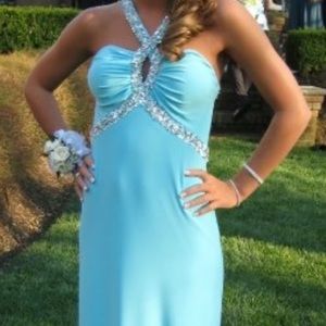 Jovani long dress, open back - originally $800