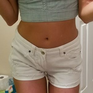 Great white denim high waisted cut offs