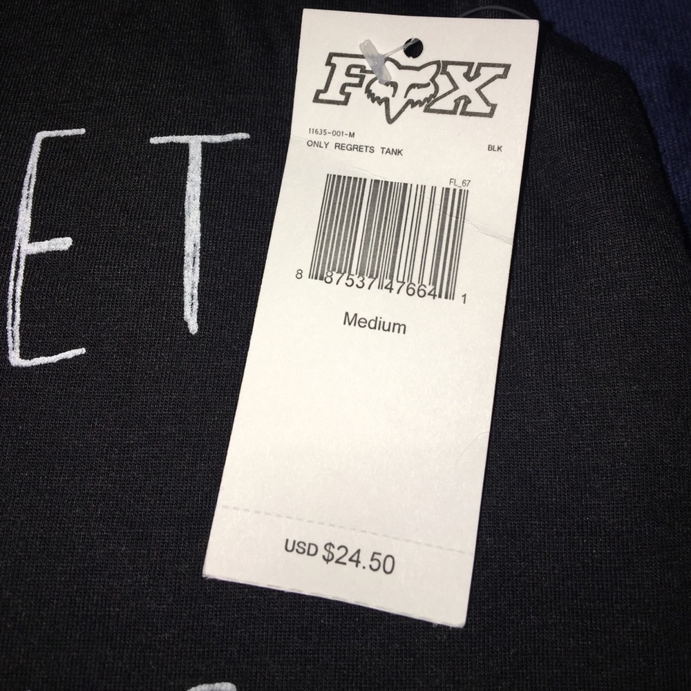 🆕Fox Only Regrets Juniors Racerback Tank - Picture 5 of 5