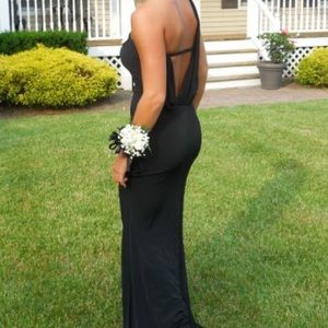 Designer black dress