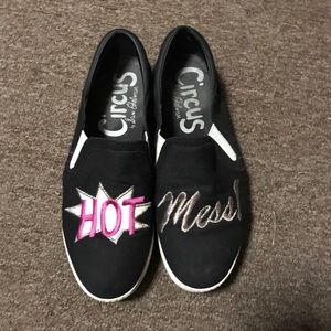 Sam edelman hot mess printed canvas slip on