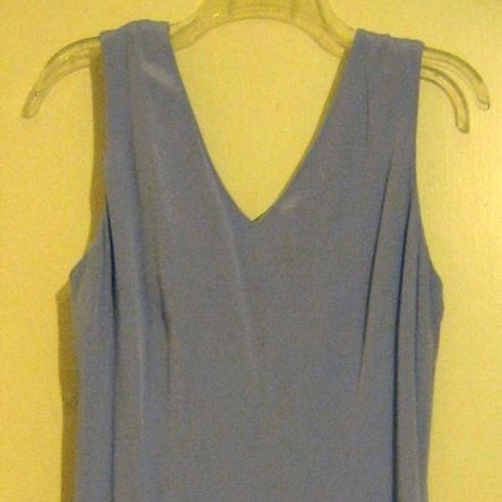 NWOT Silk Lilac V-Neck Lined Sleeveless Dress 12