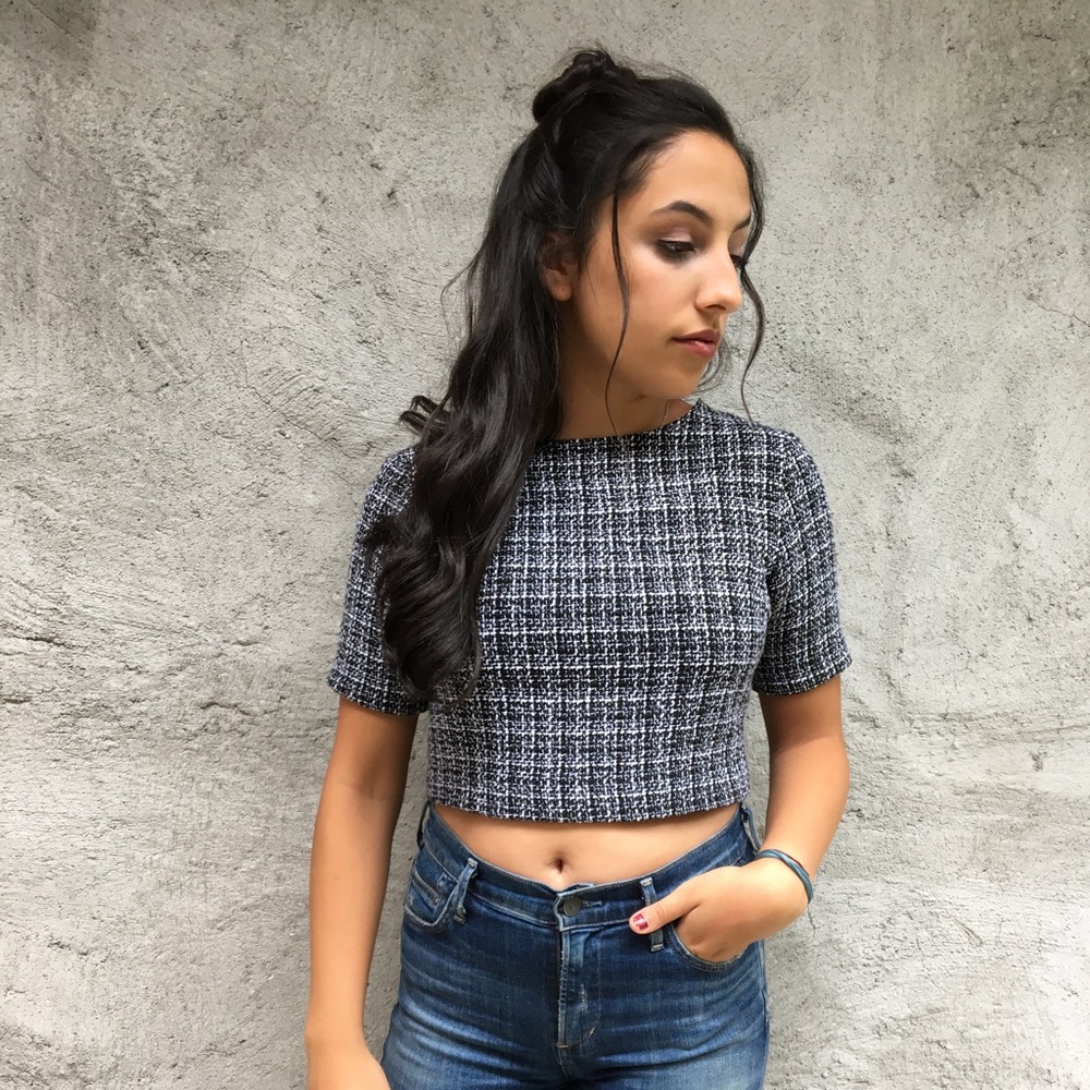 Urban Outfitters Tweed Crop Top