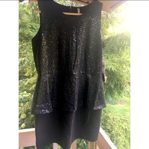 NWT Sequin Peplum Party Dress