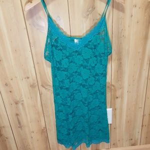 Aqua Lace Chemise