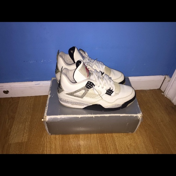 Jordan Retro 4 White Cement - Picture 1 of 8