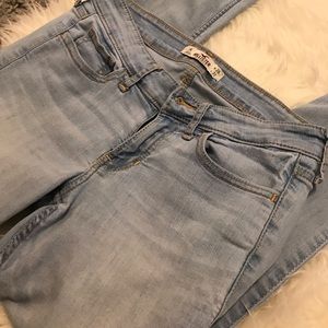 Hollister Light Wash Stretch Skinny Jeans