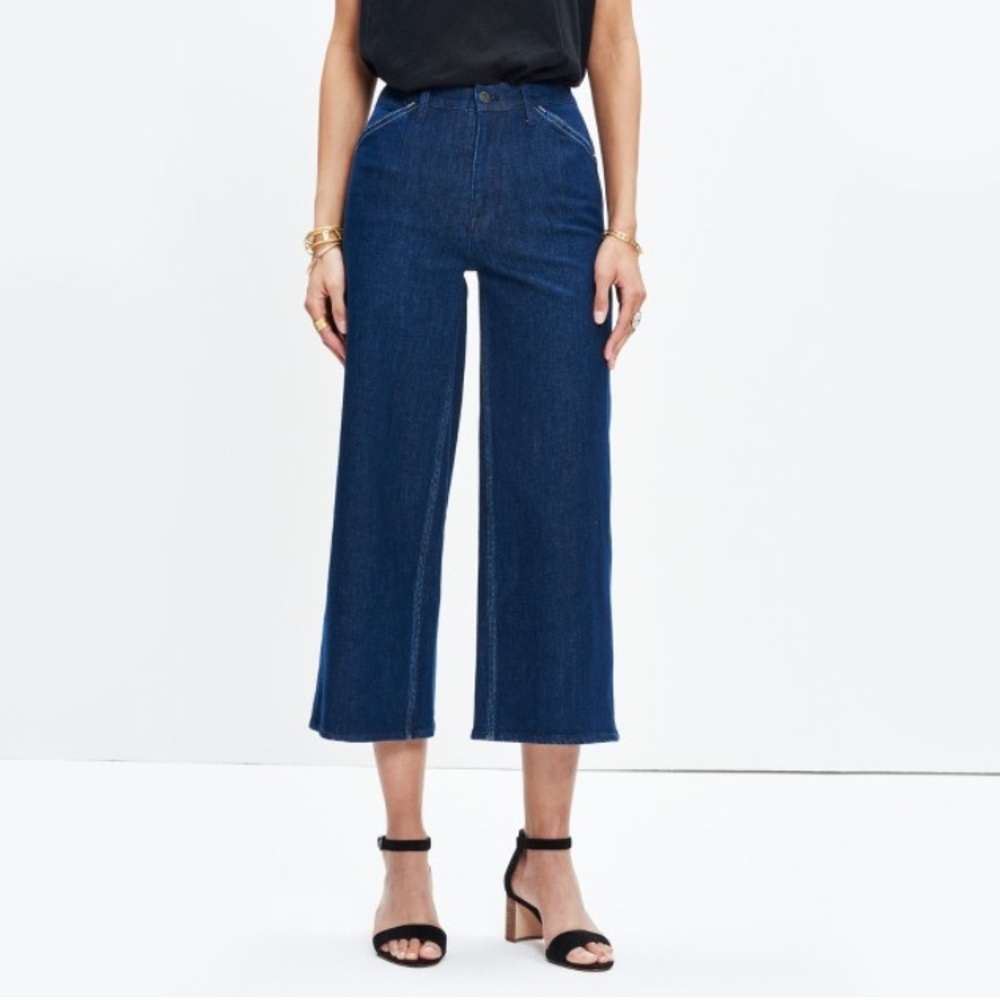 Madewell wide-leg cropped jeans - culottes