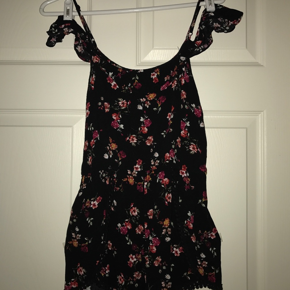 Cold Shoulder Black Romper