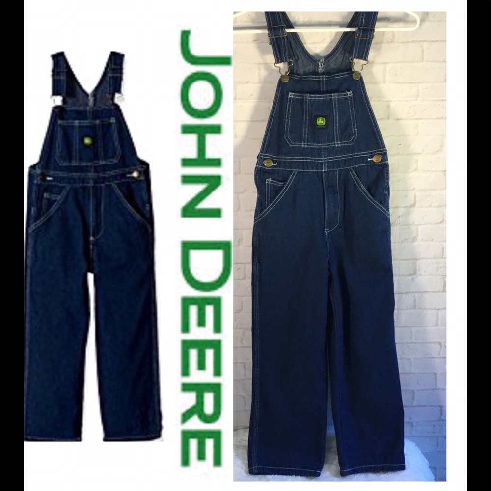 Boys overalls coveralls John Deere boys 7 like new - Picture 1 of 4