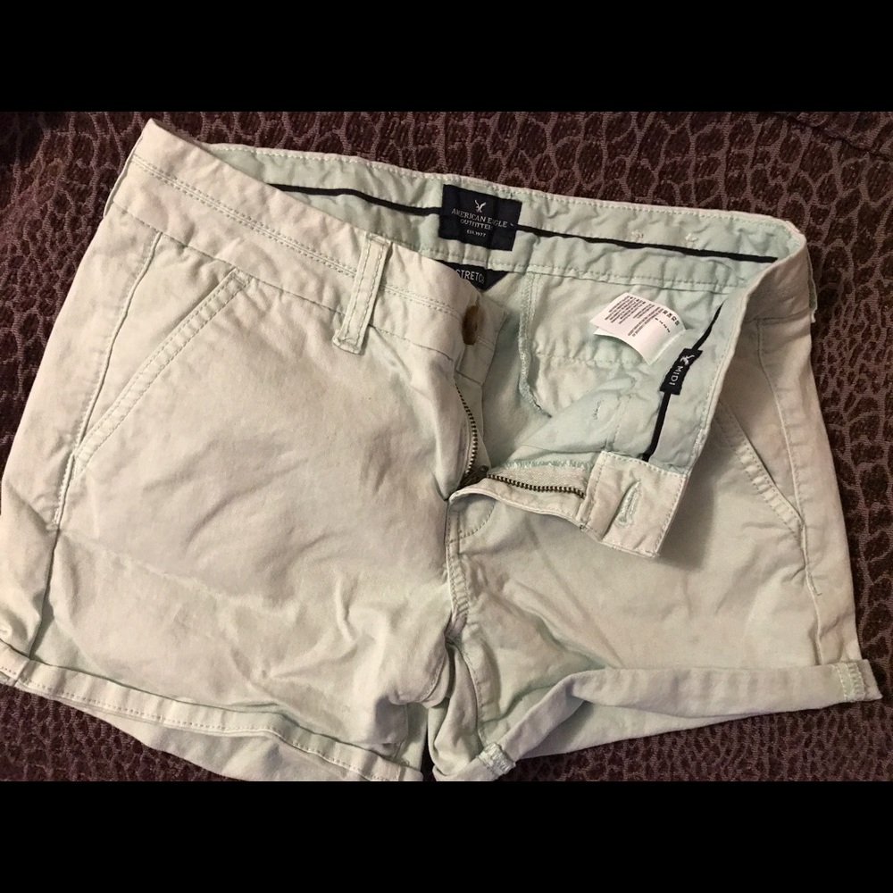 American Eagle light blue shorts