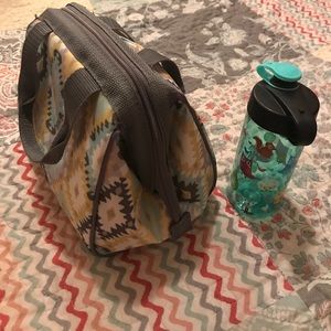 Cute lunch bag and bottle