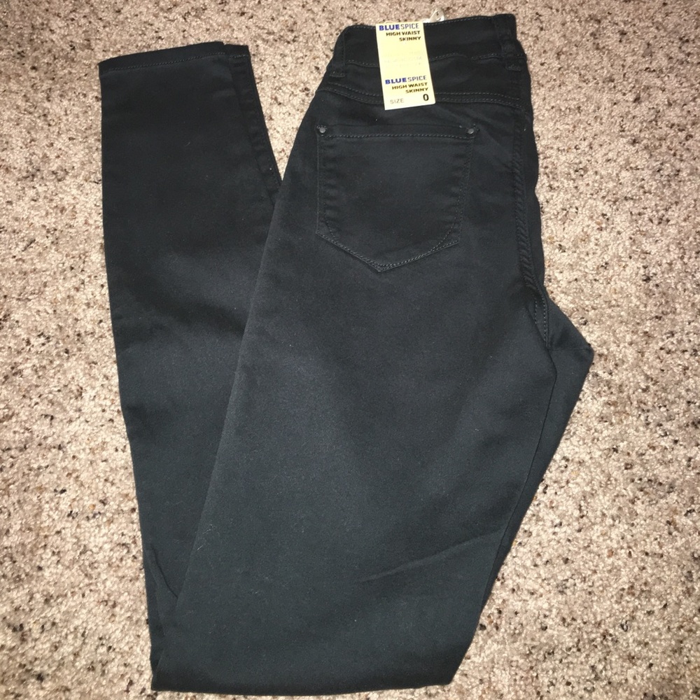 High waited NWT blue soft pants