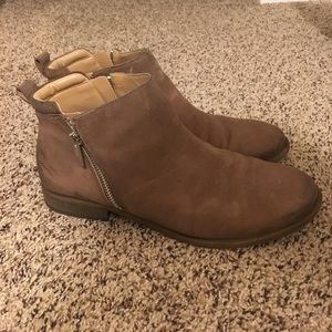 Franco Sarto short boots brown size 9