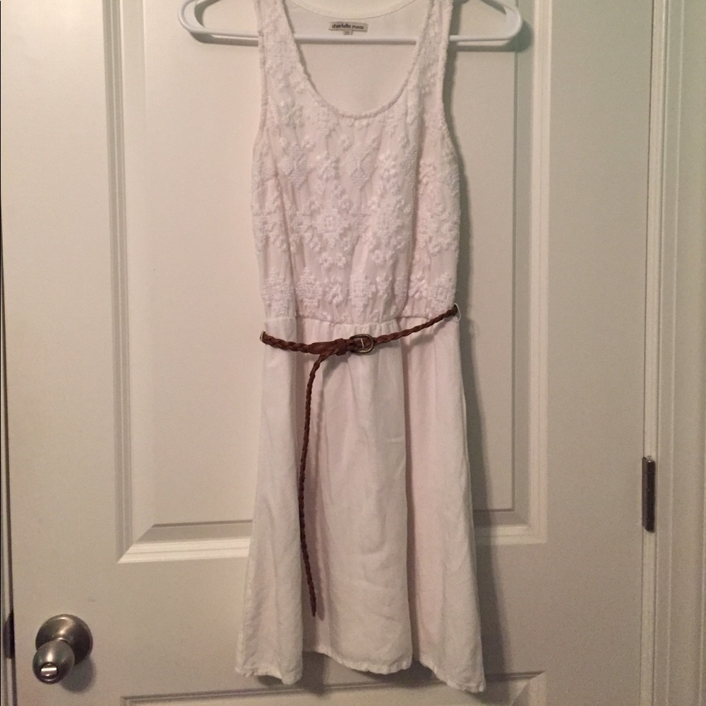 !!SALE!!⚡️⚡️ Charlotte Russe textrured white dress