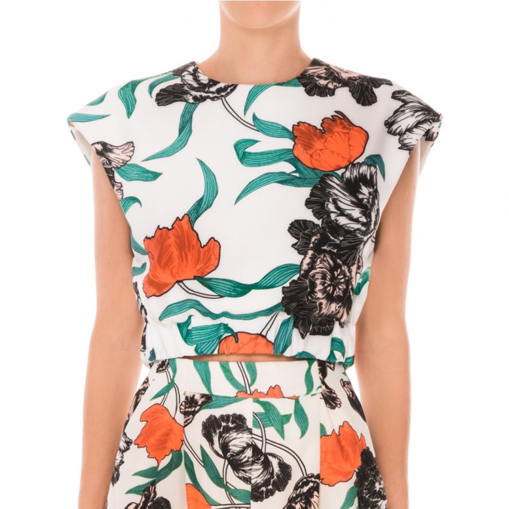 Cameo Collective Primetime crop top in peony