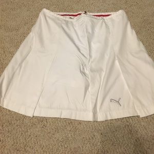 Women's white puma golf skort. Size xs