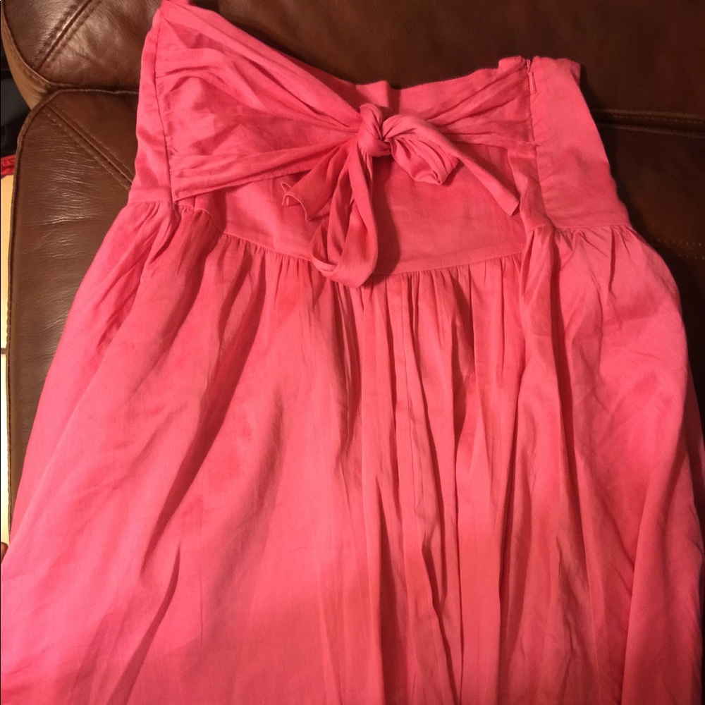 Pink above the knee skirt