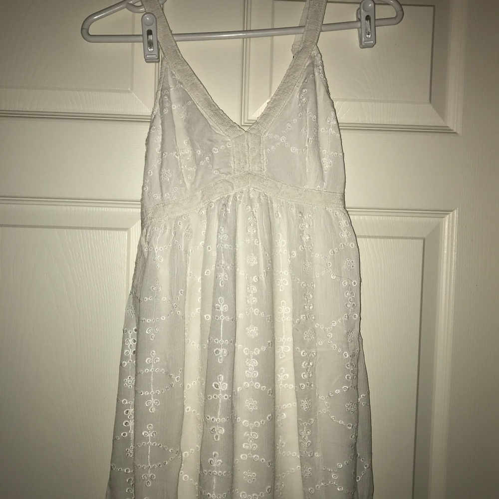 Hollister White Babydoll Dress